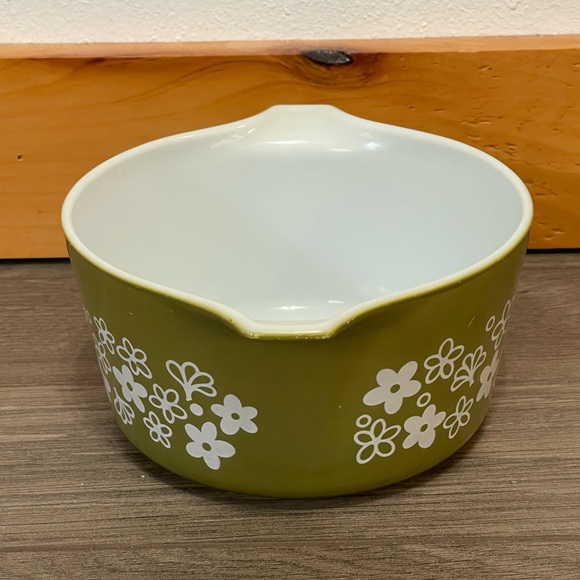 VINTAGE PYREX BY CORNING SPRING BLOSSOM FLORAL 473-B CASSEROLE DISH 1 QUART - Picture 4 of 8